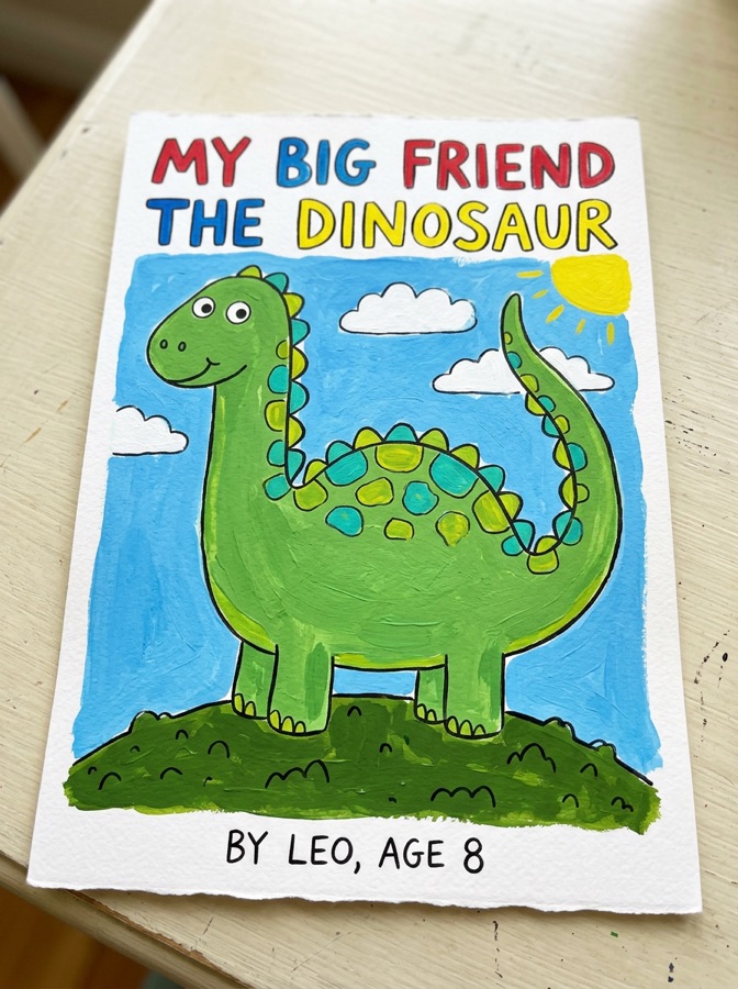 A child's storybook drawing